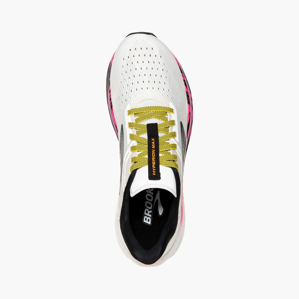 Chaussures Running Route Brooks Hyperion Max Blanche Noir Femme | CAN-7924103